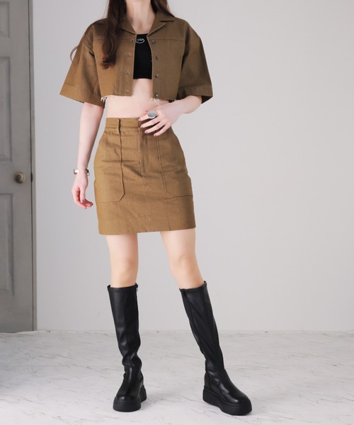 VIVIAN(ヴィヴィアン)の「厚底ボリュームソールストレッチロングブーツ(ブーツ・レディース・ブラック系その他3/ブラック・LL/L/M/S)」の21枚目の写真