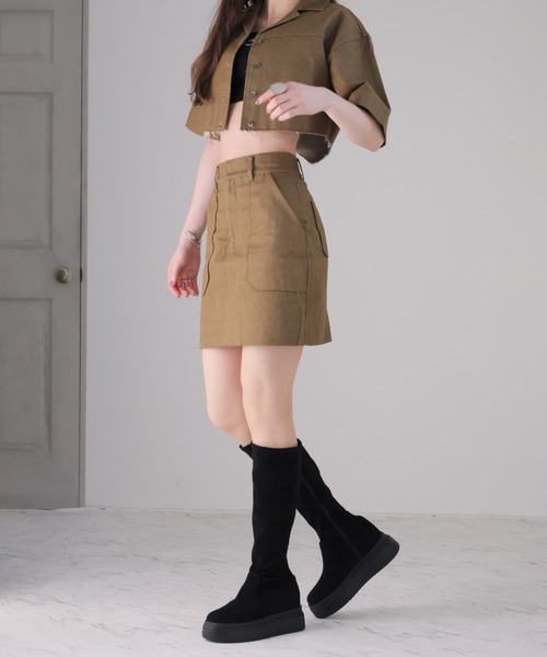 VIVIAN(ヴィヴィアン)の「厚底ボリュームソールストレッチロングブーツ(ブーツ・レディース・ブラック系その他3/ブラック・LL/L/M/S)」の10枚目の写真