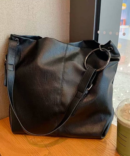 pumpkin port(パンプキンポート)の「リング付ショルダーBAG(ショルダーバッグ・レディース・ブラック・FREE)」の7枚目の写真