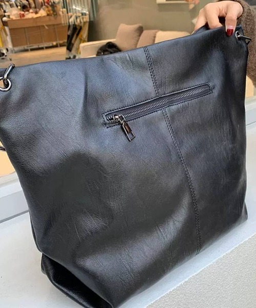 pumpkin port(パンプキンポート)の「リング付ショルダーBAG(ショルダーバッグ・レディース・ブラック・FREE)」の6枚目の写真
