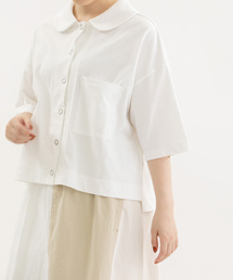 RondeUSコットン5分袖カットソー