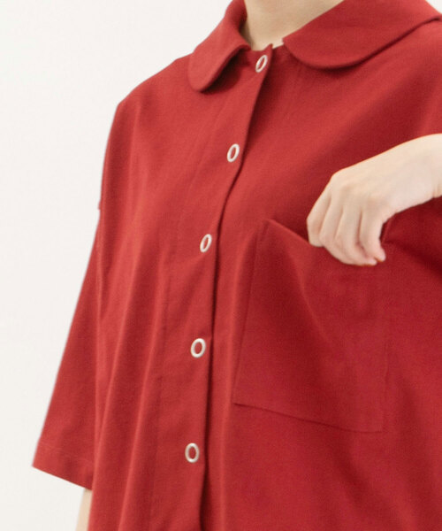 nop de nod（ノップドゥノッド）の「RondeUSコットン5分袖カットソー（カーディガン/ボレロ・レディース・ブラック/オフホワイト/ダークブルー/レッド・M）」の15枚目の写真