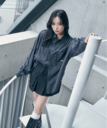 ANDGEEBEE | UNISEX フリンジストライプシャツ(シャツ/ブラウス)