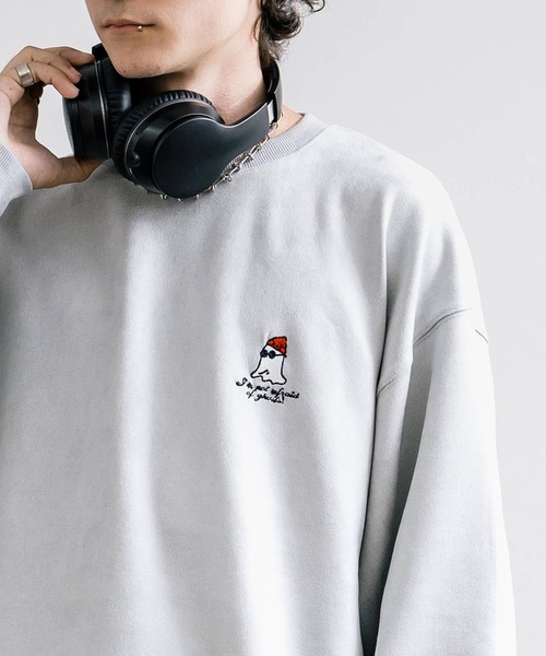 スエード トレーナー クール 袖絞り オーバーサイズ ４色 1111clothing（ワンフォークロージング）の「【unisex】NEW JACK