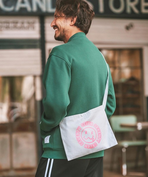 seventy seven(セブンティセブン)の「mko12183- canvas sacoche (sunsmile) サコッシュ(ショルダーバッグ・メンズ・ナチュラル/グレー/ブラック/ネイビー・FREE)」の12枚目の写真