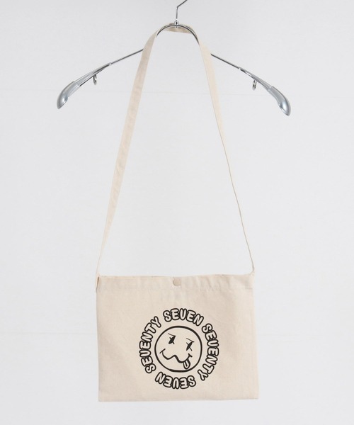 seventy seven(セブンティセブン)の「mko12183- canvas sacoche (sunsmile) サコッシュ(ショルダーバッグ・メンズ・ナチュラル/グレー/ブラック/ネイビー・FREE)」の19枚目の写真
