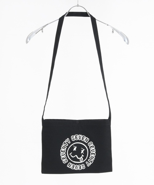 seventy seven(セブンティセブン)の「mko12183- canvas sacoche (sunsmile) サコッシュ(ショルダーバッグ・メンズ・ナチュラル/グレー/ブラック/ネイビー・FREE)」の20枚目の写真