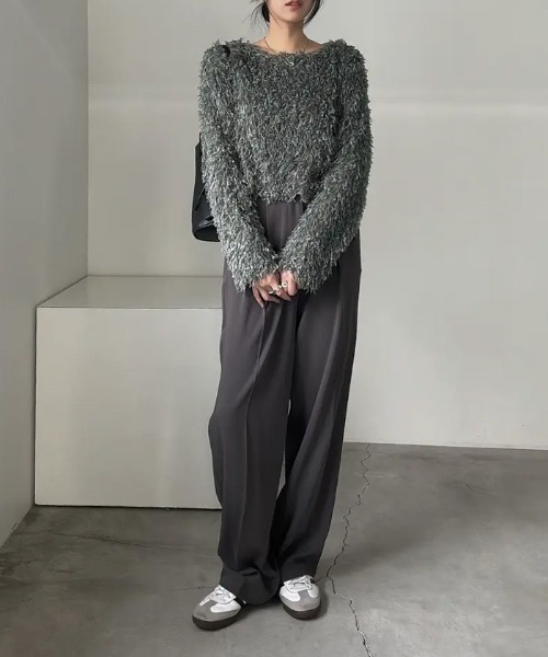 セール】フェザーショートトップス（Tシャツ/カットソー）｜select