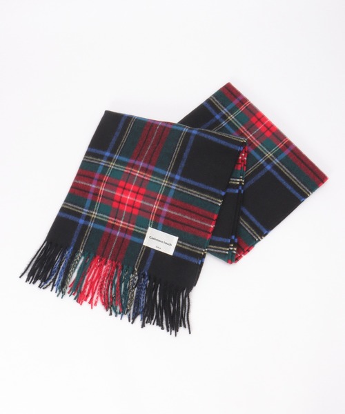 ikka（イッカ）の「カシミヤタッチチェックマフラー（マフラー・レディース・レッド/ベージュ/ネイビー/オレンジ/ダークグリーン/グリーン/レッド系/ダークネイビー・FREE）」の17枚目の写真