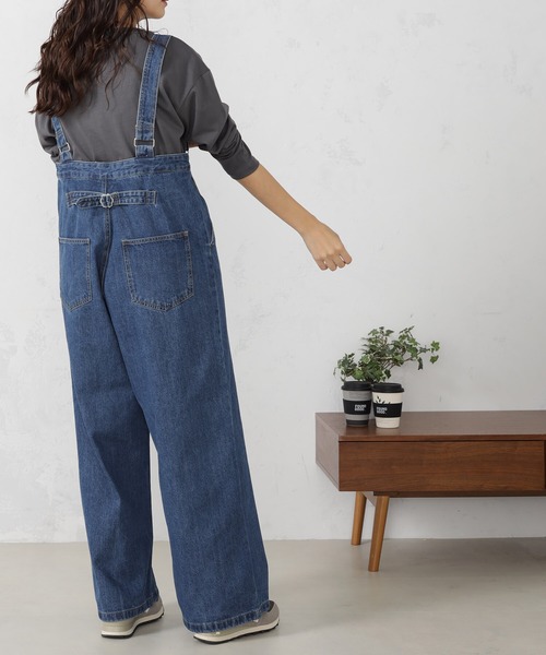 FOUND GOOD（ファウンドグッド）の「デニムサロペット（サロペット/オーバーオール・レディース・グレー系8/ブルー系5/ネイビー・L/M/S）」の13枚目の写真