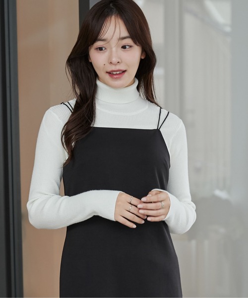 WEGO（ウィゴー）の「WEGO/タートルネックニット（ニット/セーター・レディース・ブラック/ホワイト系その他5/ブルー/ホワイト/レッド・MEDIUM/SMALL）」の21枚目の写真