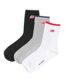 【new balance（ニューバランス）】パッチロゴ3Pソックス(KIDS)