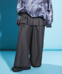 PUNYUS | ピンストライプボックスプリーツミニスカート(スカート)