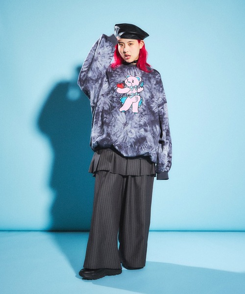 PUNYUS（プニュズ）の「ピンストライプボックスプリーツミニスカート（スカート・レディース・グレー系その他/ブラック系その他・1/2/3/4）」の17枚目の写真