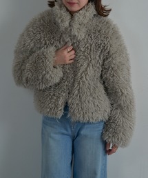 【MAISON BREEZE reveur】再入荷!プードルボア 2wayカラーショートジャケット XNN