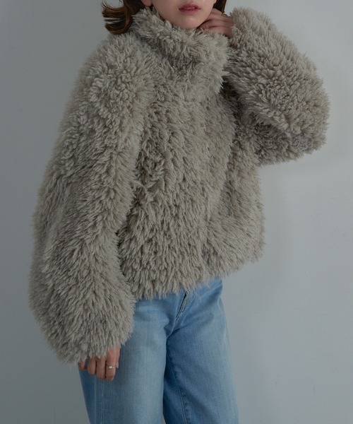 セール】【MAISON BREEZE reveur】プードルボア 2wayカラー