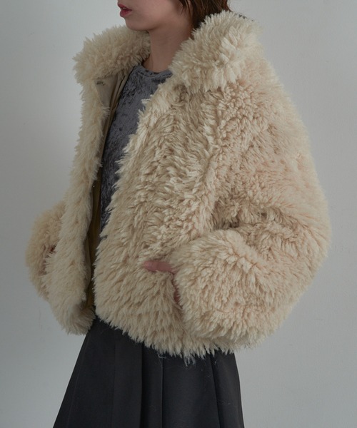 セール】【MAISON BREEZE reveur】再入荷！プードルボア 2wayカラー