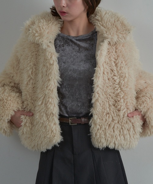 セール】【MAISON BREEZE reveur】再入荷！プードルボア 2wayカラー