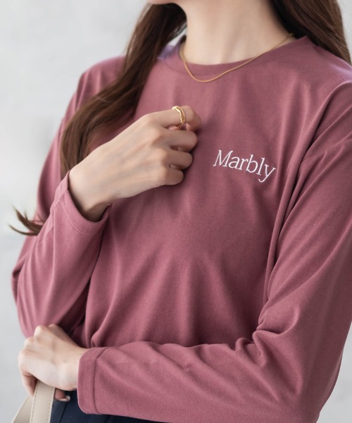 NAVY フラワープリント 長袖Tシャツ ロンT（Tシャツ/カットソー