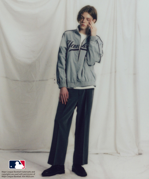 セール】【MLB COLLECTION BY JUN】パイピングナイロンブルゾン