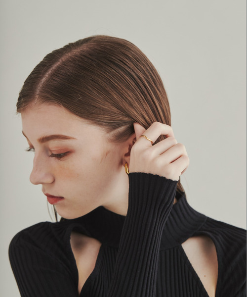 ciite' surgical stainless（シーテサージカルステンレス）の「【 金属アレルギー対応 】 うねりリング サージカルステンレス（リング・レディース・シルバー/ゴールド/ピンクゴールド・4号/13号/15号/7号/9号/11号）」の19枚目の写真