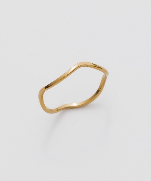 ciite' surgical stainless（シーテサージカルステンレス）の「【 金属アレルギー対応 】 うねりリング サージカルステンレス（リング・レディース・シルバー/ゴールド/ピンクゴールド・4号/13号/15号/7号/9号/11号）」の5枚目の写真