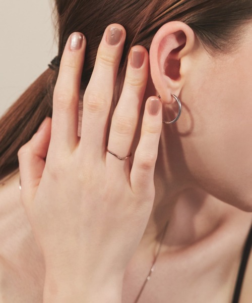 ciite' surgical stainless（シーテサージカルステンレス）の「【 金属アレルギー対応 】 うねりリング サージカルステンレス（リング・レディース・シルバー/ゴールド/ピンクゴールド・4号/13号/15号/7号/9号/11号）」の10枚目の写真