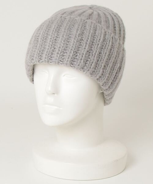 FRATELLI TALLI(フラテリタリ)の「FRATELLI TALLI フラテリータリー モヘヤニット 帽(ニットキャップ/ビーニー・レディース・モカ/ライトグレー/ブラック・FREE)」の15枚目の写真