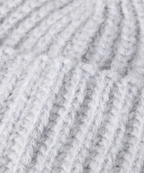 FRATELLI TALLI(フラテリタリ)の「FRATELLI TALLI フラテリータリー モヘヤニット 帽(ニットキャップ/ビーニー・レディース・モカ/ライトグレー/ブラック・FREE)」の9枚目の写真