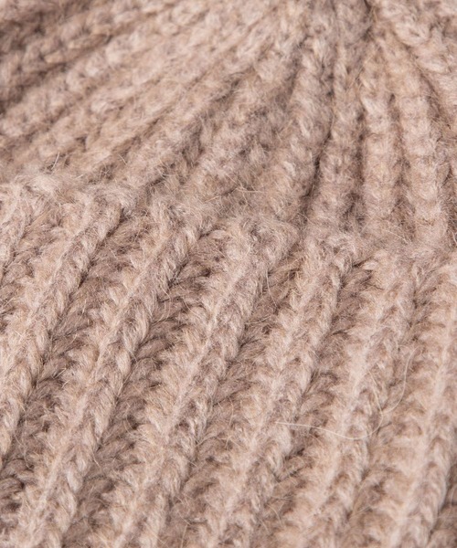 FRATELLI TALLI(フラテリタリ)の「FRATELLI TALLI フラテリータリー モヘヤニット 帽(ニットキャップ/ビーニー・レディース・モカ/ライトグレー/ブラック・FREE)」の10枚目の写真