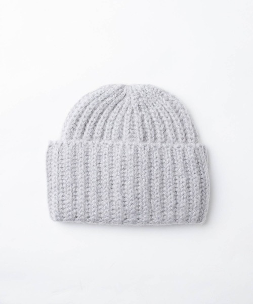 FRATELLI TALLI(フラテリタリ)の「FRATELLI TALLI フラテリータリー モヘヤニット 帽(ニットキャップ/ビーニー・レディース・モカ/ライトグレー/ブラック・FREE)」の12枚目の写真