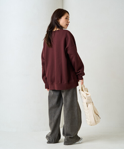 セール】限定展開 裏起毛 ロゴ レース スウェット プルオーバー