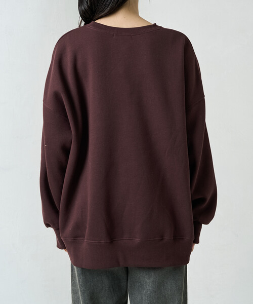 セール】限定展開 裏起毛 ロゴ レース スウェット プルオーバー