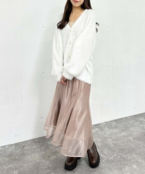 archives（アルシーヴ）の「シアーマーメイドスカート（スカート・レディース・アイボリー/ブラック/ピンク・MEDIUM）」の8枚目の写真