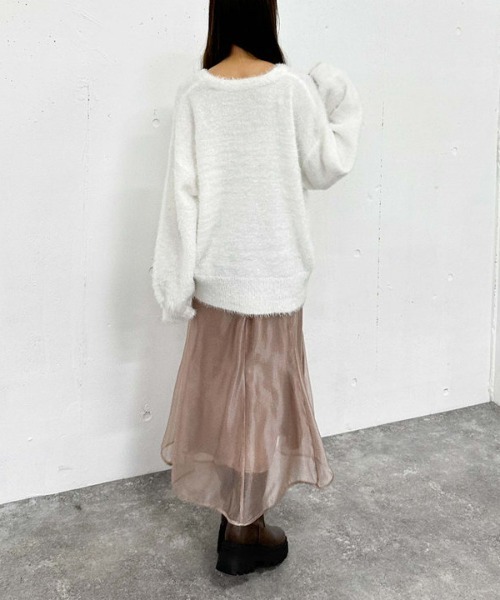 archives（アルシーヴ）の「シアーマーメイドスカート（スカート・レディース・アイボリー/ブラック/ピンク・MEDIUM）」の10枚目の写真