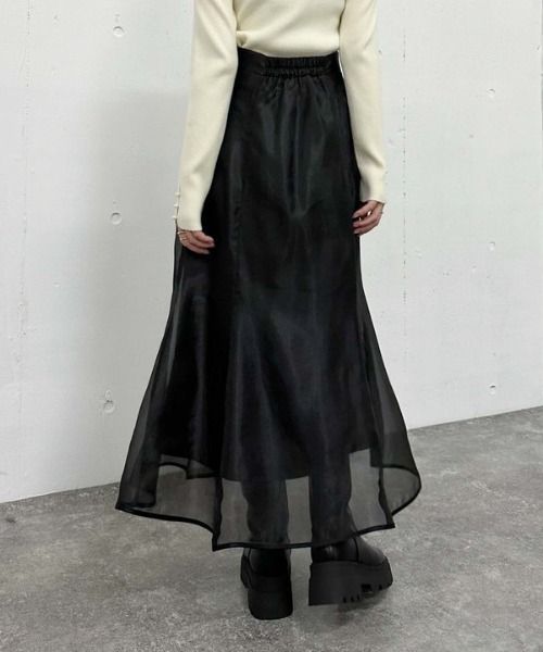 archives（アルシーヴ）の「シアーマーメイドスカート（スカート・レディース・アイボリー/ブラック/ピンク・MEDIUM）」の20枚目の写真