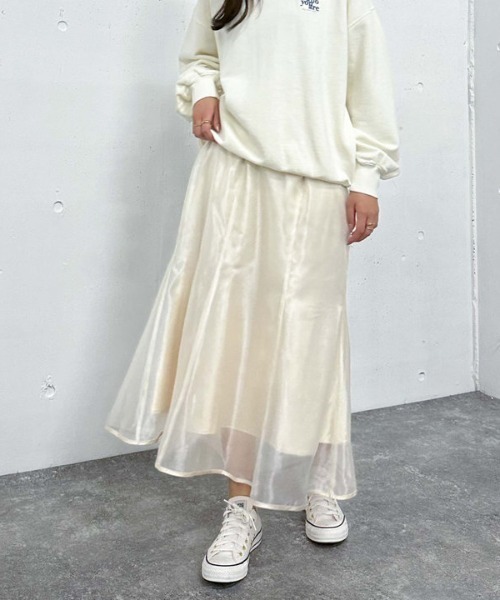 archives（アルシーヴ）の「シアーマーメイドスカート（スカート・レディース・アイボリー/ブラック/ピンク・MEDIUM）」の11枚目の写真