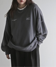 【FOXRUN/フォックスラン】 別注 3ポイント刺繍ルーズシルエットスウェット