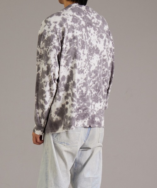 PAIRMANON STREET(ペアマノンストリート)の「【PAIRMANON STREET】【リンクコーデ】タイダイ プリント ロンT 長袖 Tシャツ(Tシャツ/カットソー・メンズ・オフホワイト/ブルー/ブラック・FREE)」の8枚目の写真