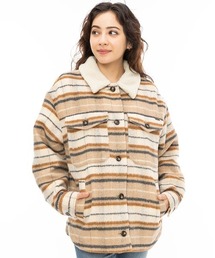 BILLABONG レディース LUCKY DAY ジャケット/ビラボンオーバーサイズシルエットチェック柄ジャケット