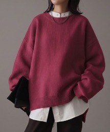 HUG.U（ハグユー）の「オーバーサイズ鹿のこニット（ニット/セーター）」