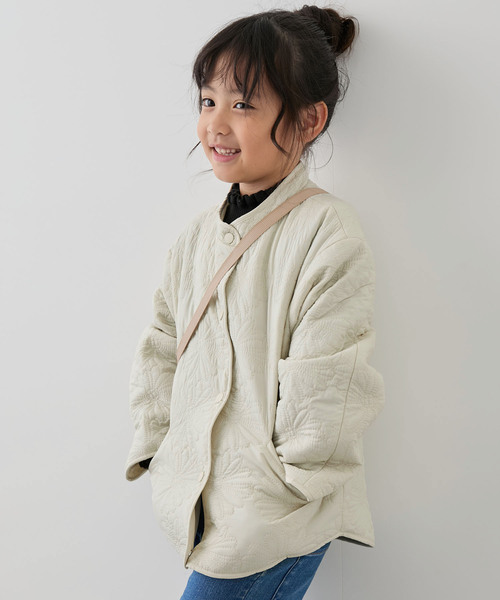 ROPE' PICNIC（ロペピクニック）の「【KIDS】フラワー柄キルティングブルゾン/リンクコーデ/WEB限定サイズ:110cm（ブルゾン・キッズ・ブラック/オフホワイト・110/120/130/140/150）」の15枚目の写真