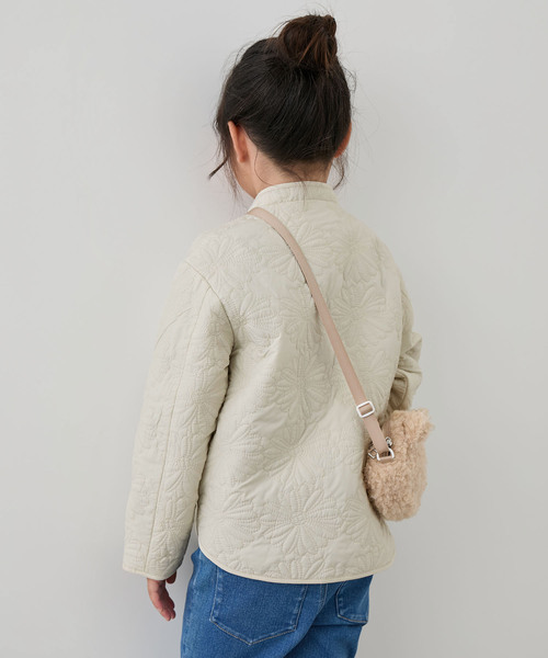 ROPE' PICNIC（ロペピクニック）の「【KIDS】フラワー柄キルティングブルゾン/リンクコーデ/WEB限定サイズ:110cm（ブルゾン・キッズ・ブラック/オフホワイト・110/120/130/140/150）」の17枚目の写真