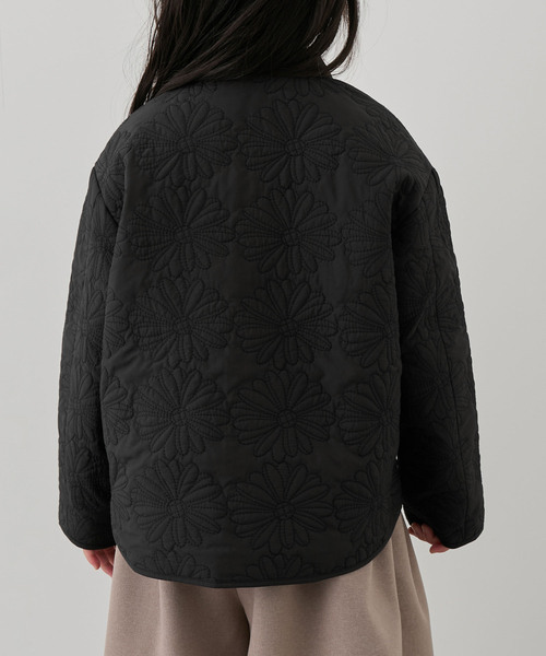 ROPE' PICNIC（ロペピクニック）の「【KIDS】フラワー柄キルティングブルゾン/リンクコーデ/WEB限定サイズ:110cm（ブルゾン・キッズ・ブラック/オフホワイト・110/120/130/140/150）」の20枚目の写真