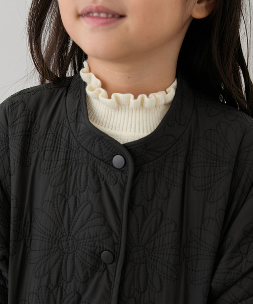 ROPE' PICNIC（ロペピクニック）の「【KIDS】フラワー柄キルティングブルゾン/リンクコーデ/WEB限定サイズ:110cm（ブルゾン・キッズ・ブラック/オフホワイト・110/120/130/140/150）」の21枚目の写真