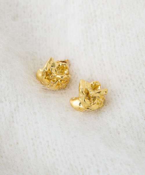 PAPILLONNER（パピヨネ）の「ホイルピアス（ピアス（両耳用）・レディース・ゴールド・FREE）」の3枚目の写真