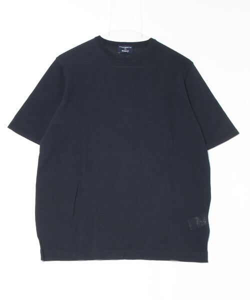 MORGANO（モルガーノ）の「MOR KNIT CREW（Tシャツ/カットソー・メンズ・ネイビー/ダークブラウン・48）」の2枚目の写真