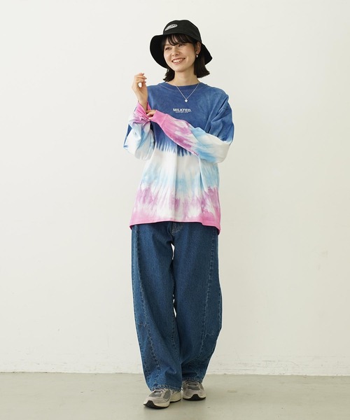 MILKFED.(ミルクフェド)の「OVAL LOGO HAT(ハット・レディース・ライトインディゴブルー/インディゴブルー/ブラック・ONE SIZE)」の7枚目の写真