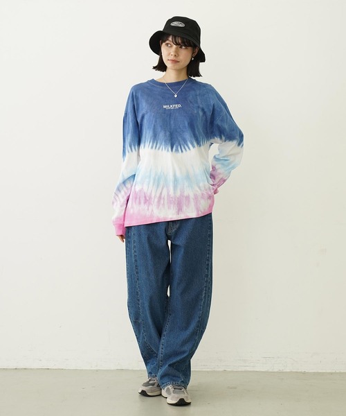 MILKFED.(ミルクフェド)の「OVAL LOGO HAT(ハット・レディース・ライトインディゴブルー/インディゴブルー/ブラック・ONE SIZE)」の8枚目の写真