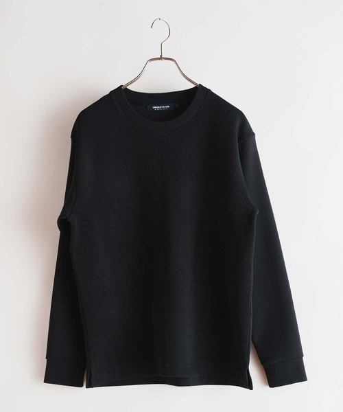 【セール】ポリエステルニット×ポンチスウェット プルオーバー(スウェット)|UNION STATION(ユニオンステーション)